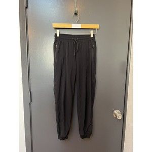 Athleta Girl Black Joggers,Lined, Pockets. Size Large 12